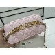 Chanel VANITY WITH CHAIN A96069 Lambskin Gold-Tone Metal Pink High