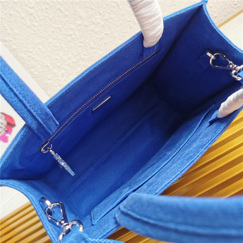 Prada Drill tote bag Blue High