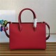 Prada Large Saffiano Leather Handbag Tote Red High