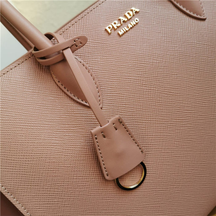 Prada Large Saffiano Leather Handbag Tote Pink High