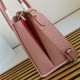 Prada Large Saffiano Leather Handbag Tote Pink High