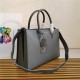 Prada Large Saffiano Leather Handbag Tote Grey-II High