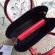 Prada Saffiano Double Medium Bag Red High