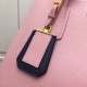 Prada Bicolor Saffiano Double Medium Bag Pink High