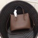 Prada Bicolor Saffiano Double Medium Bag Palisander High