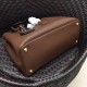 Prada Bicolor Saffiano Double Medium Bag Palisander High