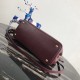 Prada Bicolor Saffiano Double Medium Bag Garnet High