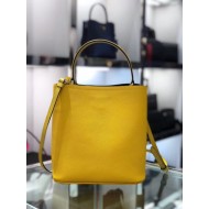 Prada Saffiano North South Double Medium Bag Yellow High