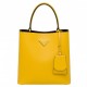 Prada Saffiano North South Double Medium Bag Yellow High