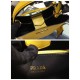 Prada Saffiano North South Double Medium Bag Yellow High