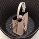 Prada Saffiano North South Double Medium Bag Nude High