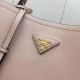 Prada Saffiano North South Double Medium Bag Nude High