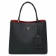 Prada Saffiano Double Bag Black High