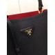 Prada Saffiano Double Bag Black High