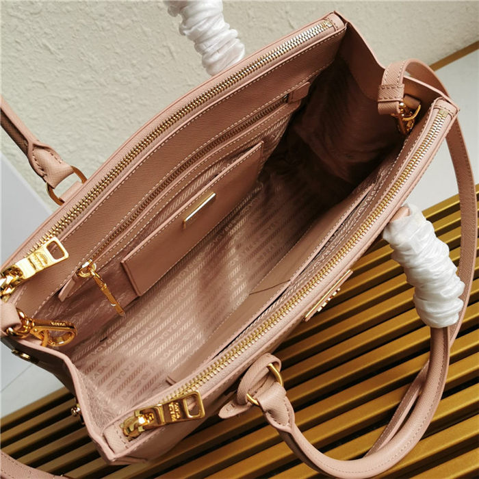 Prada Large Galleria Bag In Saffiano Leather Pink High