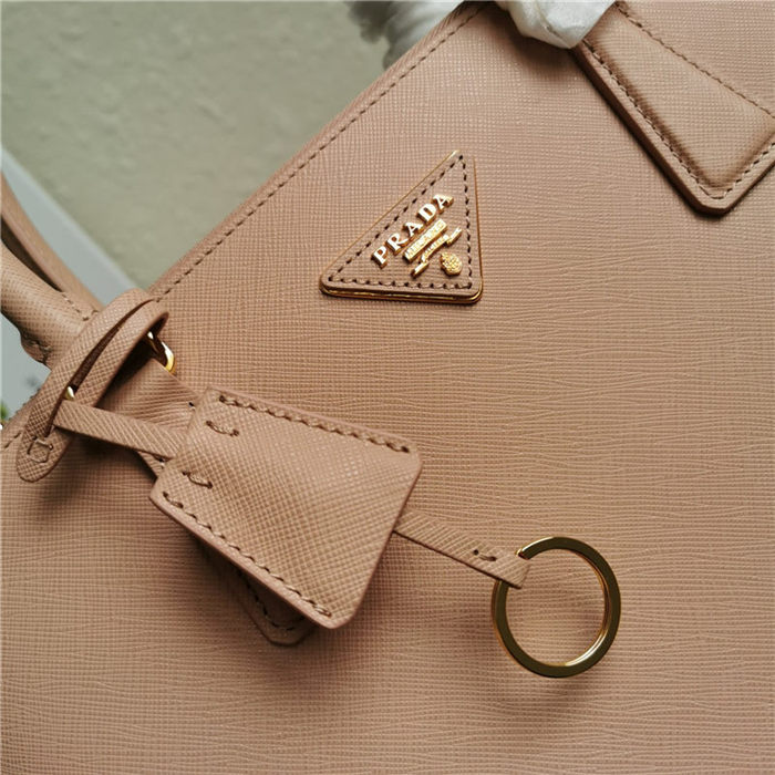 Prada Large Galleria Bag In Saffiano Leather Pink High