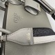 Prada Large Monochrome Bag 1BA155 In Grey Saffiano Leather High