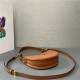 Prada Arqué leather mini shoulder bag 1BC199 Cognac High