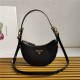 Prada Arqué leather mini shoulder bag 1BC199 Black High