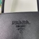 Prada Large Monochrome Bag 1BA155 In Black Saffiano Leather High