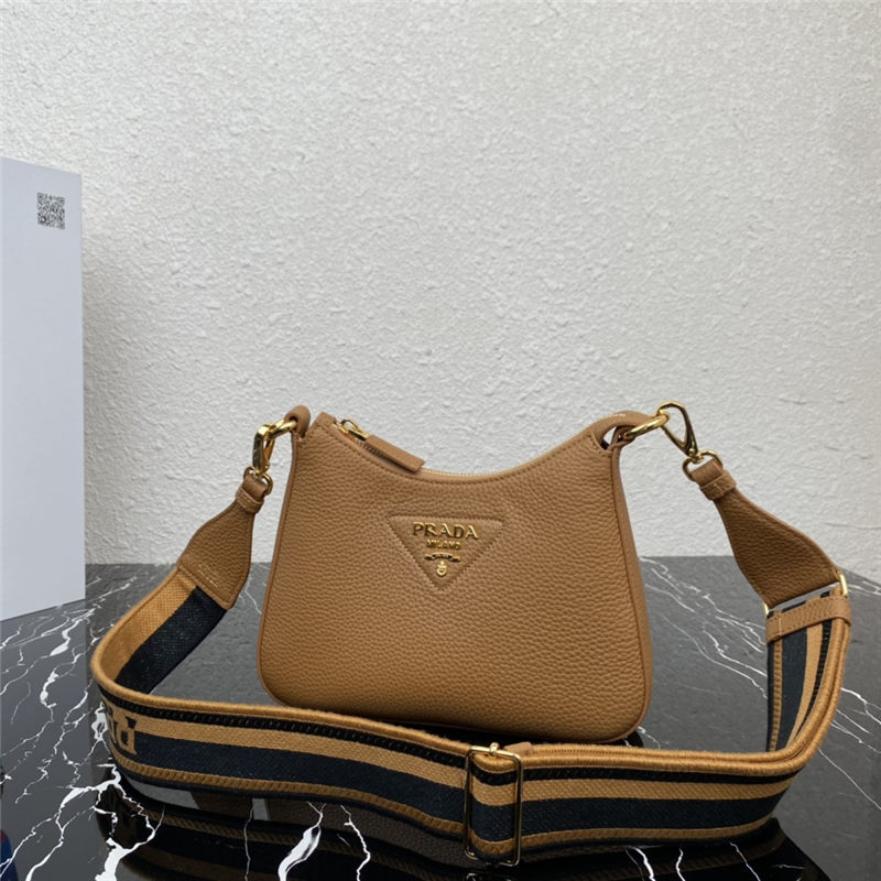 Prada Leather shoulder bag 1BH193 Camel High