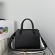 Prada Monochrome Bag 1BA156 In Black Saffiano Leather High