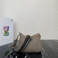 Prada Leather shoulder bag 1BH193 Grey High