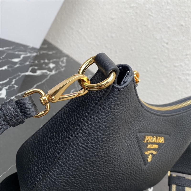 Prada Leather shoulder bag 1BH193 Black High