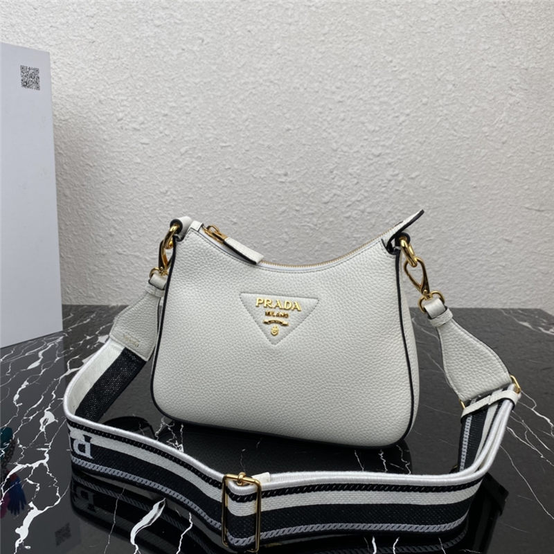 Prada Leather shoulder bag 1BH193 White High