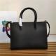 Prada Large Saffiano Leather Handbag Tote Black-I High