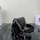 Prada System 28cm nappa leather patchwork bag Black High