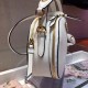 Prada Odette White Saffiano Leather Bag High