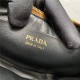 Prada Arqué leather shoulder bag 1BC194 Cognac High