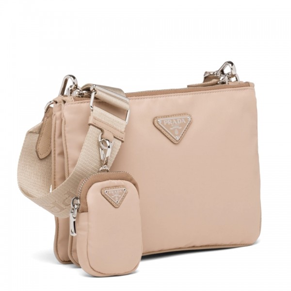 Prada Beige Nylon Re-Edition 2000 Shoulder Bag High