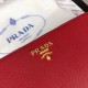 Prada Zipped Wallet In Red Saffiano Leather High