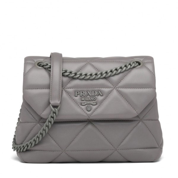 Prada Spectrum Small Bag In Grey Nappa Leather High