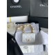 MINI FLAP BAG AS3213 Lambskin & Gold-Tone Metal White A