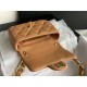 MINI FLAP BAG AS3213 Lambskin & Gold-Tone Metal Caramel A