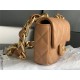 MINI FLAP BAG AS3213 Lambskin & Gold-Tone Metal Caramel A