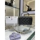 Chanel VANITY WITH CHAIN AP2199 Lambskin Gold-Tone Metal Black High