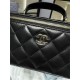 Chanel VANITY WITH CHAIN AP2199 Lambskin Gold-Tone Metal Black High