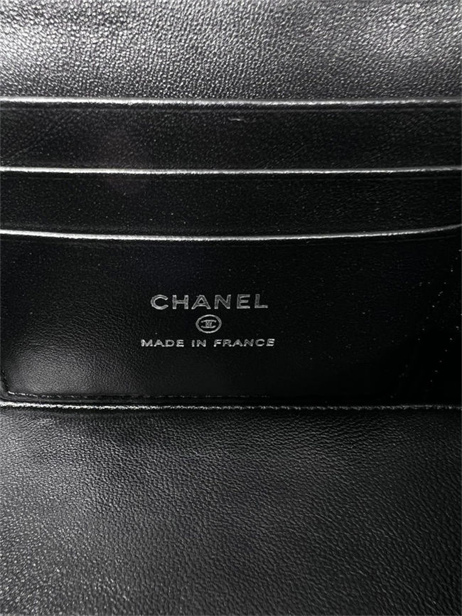 Chanel VANITY WITH CHAIN AP2199 Lambskin Gold-Tone Metal Black High