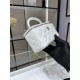 Chanel VANITY WITH CHAIN AP2199 Lambskin Gold-Tone Metal White High