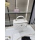 Chanel VANITY WITH CHAIN AP2199 Lambskin Gold-Tone Metal White High