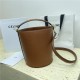 TEEN BUCKET 16 IN SMOOTH CALFSKIN Tan High