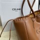 CABAS DRAWSTRING CUIR TRIOMPHE IN SMOOTH CALFSKIN Tan High