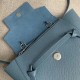 Celine Nano Belt Bag In Slate Blue Grained Calfskin High