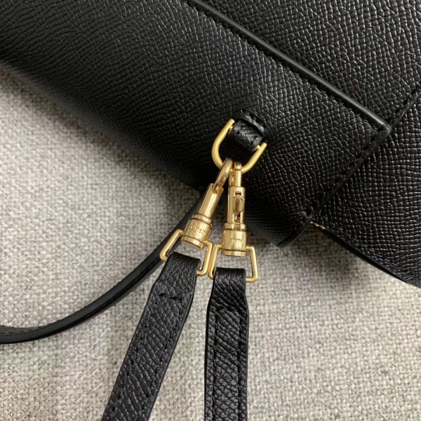 Celine Nano Belt Bag In Black Grained Calfskin High