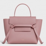 Celine Nano Belt Bag In Antique rose Grained Calfskin High