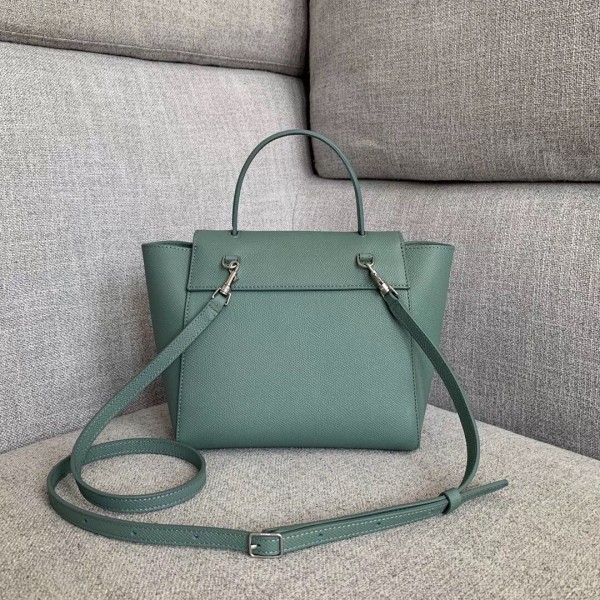 Celine Nano Belt Bag In Celadon Grained Calfskin High